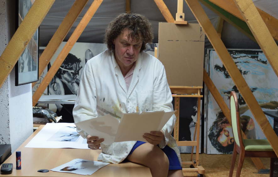 Armin Schanz im Atelier 2 (2018)