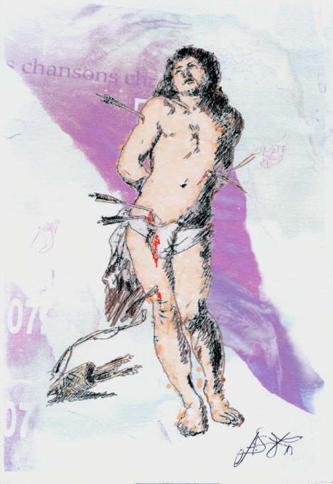 Der heilige Sebastian nach Rubens (2013)