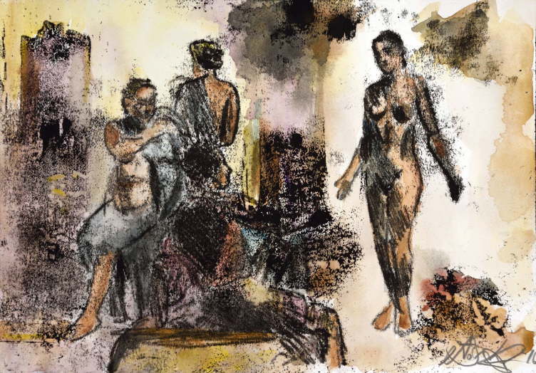 Judgment of Paris (Monotypie, 2016)